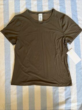 Athleta Apero Mesh Tee - Olive